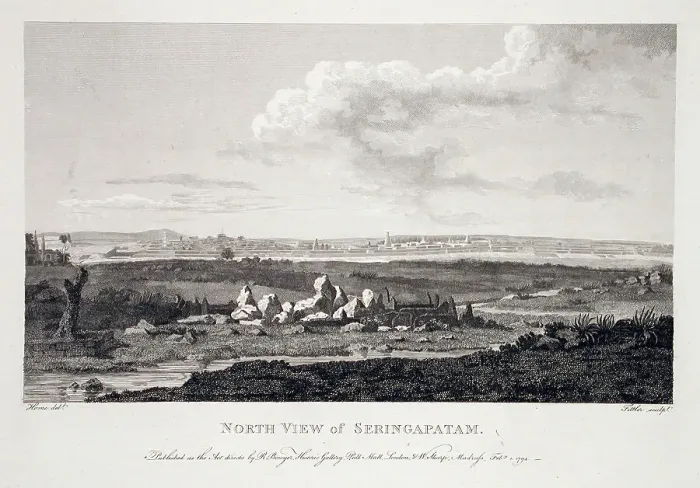 Framed Print : North View of Seringapatam, 1794. Creator: Robert Home