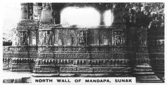 Framed Print : North wall of Mandapa, Sunak, India, c1925 Framed Print : North wall of Mandapa, Sunak, India, c1925