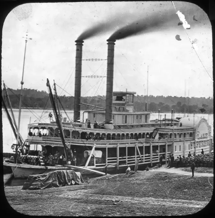 Framed Print : Northern Line Packet Company paddle steamer Lake Superior, USA, c1870s(?) Framed Print : Northern Line Packet Company paddle steamer Lake Superior, USA, c1870s(?)