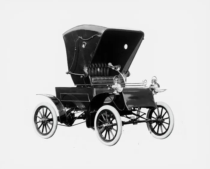 Framed Print : Northern Manufacturing Company automobile, front-quarter view with top, between 1900 and 1910. Creator: William H. Jackson Framed Print : Northern Manufacturing Company automobile, front-quarter view with top, between 1900 and 1910. Creator: William H. Jackson