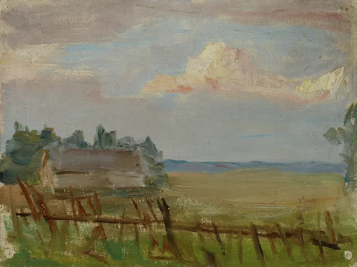 Framed Print : Northern Studies (The White Night-Clouds), 1910. Creator: Jan Ciaglinski Framed Print : Northern Studies (The White Night-Clouds), 1910. Creator: Jan Ciaglinski