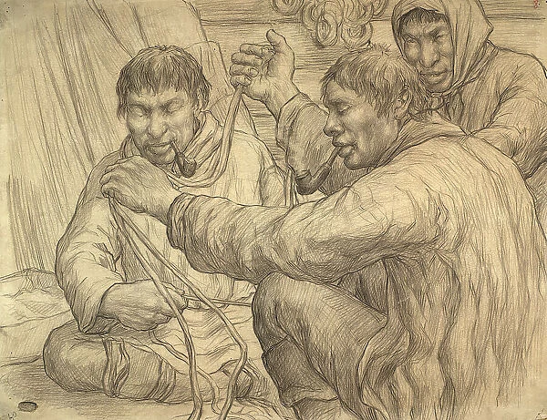 Northern types, 1928. Creator: Dmitrii Innokent'evich Karatanov