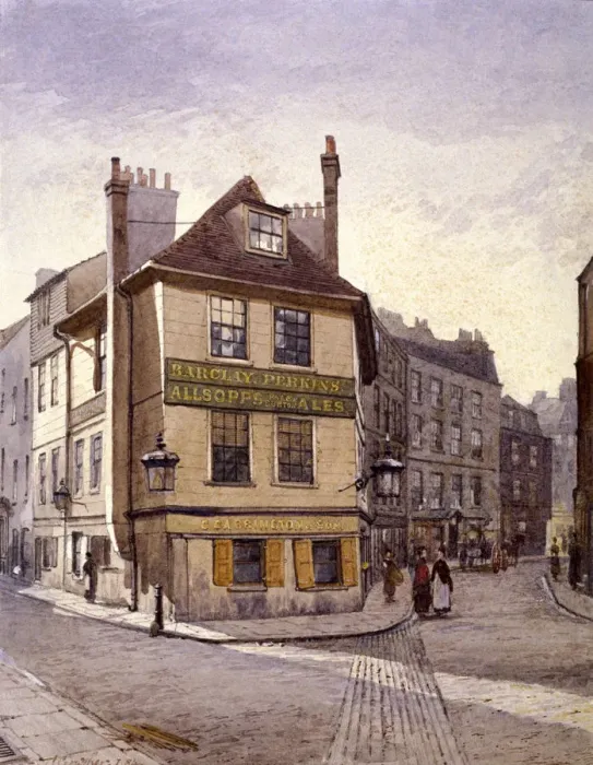 Framed Print : Northumberland Head Inn, Stepney, London, 1884. Artist: John Crowther