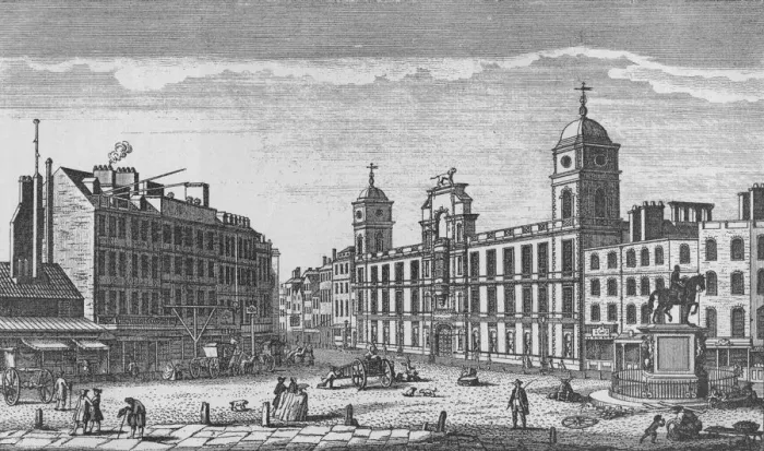Framed Print : Northumberland House, Charing Cross, Westminster, c1753 (1911). Artist: Thomas Bowles