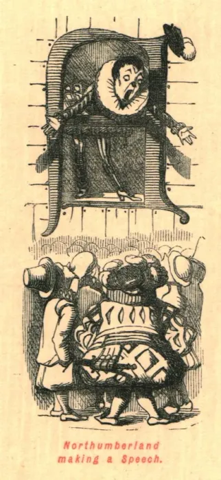 Framed Print : Northumberland making a Speech, 1897. Creator: John Leech