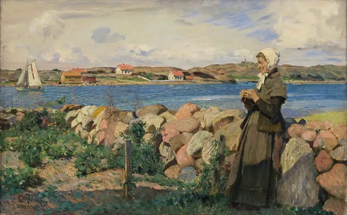 Framed Print : From the Norwegian Archipelago, 1894. Creator: Eilif Peterssen Framed Print : From the Norwegian Archipelago, 1894. Creator: Eilif Peterssen