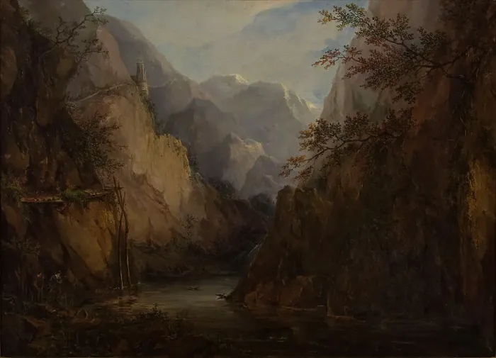 Framed Print : Norwegian Fell Landscape, 1845. Creator: Pehr Gustaf von Heideken Framed Print : Norwegian Fell Landscape, 1845. Creator: Pehr Gustaf von Heideken
