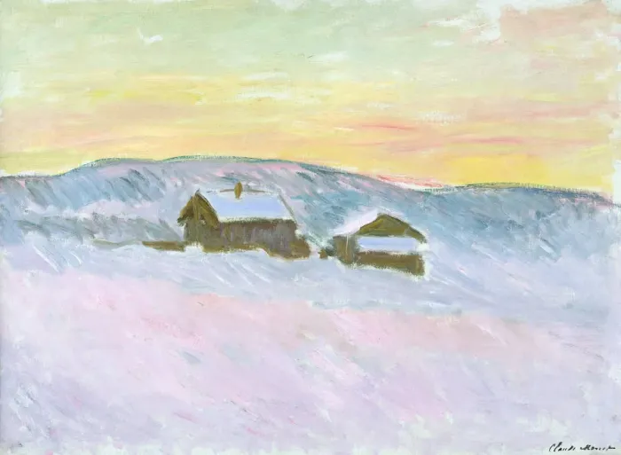 Framed Print : Norwegian Landscape. Blue Houses (Paysage de Norvege. Les maisons bleues), 1895 Framed Print : Norwegian Landscape. Blue Houses (Paysage de Norvege. Les maisons bleues), 1895