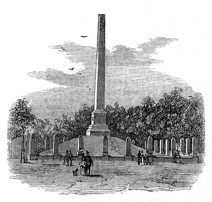 Framed Print : Norwegian National Obelisk at Haugesund, 1872. Creator: Unknown