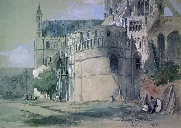 Norwich Cathedral, 1846. Artist: Sir John Gilbert