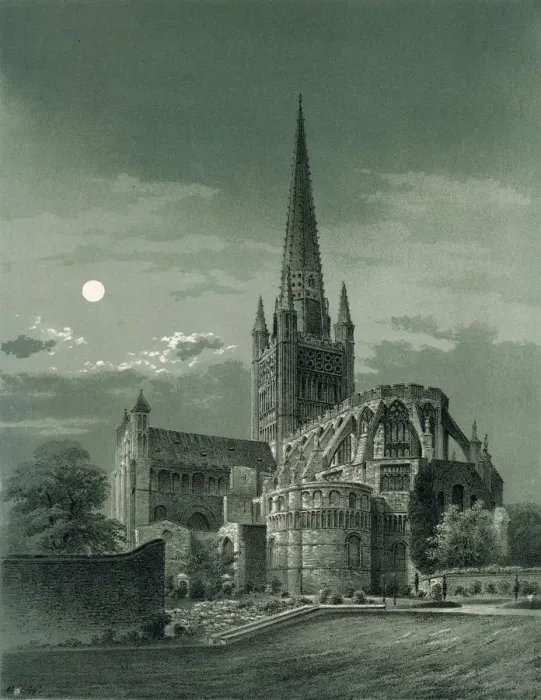 Framed Print : Norwich Cathedral, Norfolk, c1870. Artist: WL Walton Framed Print : Norwich Cathedral, Norfolk, c1870. Artist: WL Walton