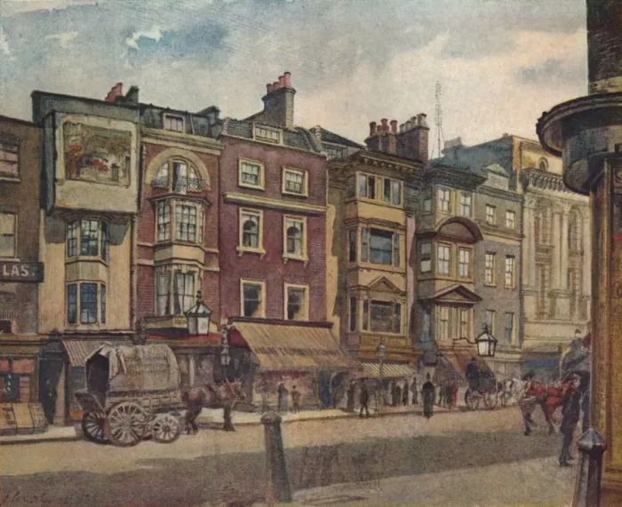 Framed Print : Nos 412-418 Strand, Westminster, London, 1887 (1926). Artist: John Crowther Framed Print : Nos 412-418 Strand, Westminster, London, 1887 (1926). Artist: John Crowther
