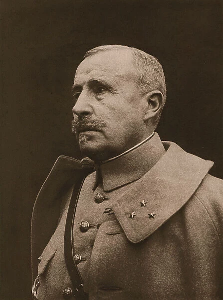 Nos Grands Chefs; Le general Nivelle, commandant en chef du 16 decembre 1916 au 15 mai 1917, 1917. Creator: François Cogné