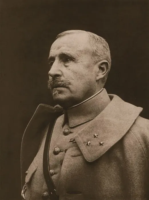 Framed Print : Nos Grands Chefs; Le general Nivelle, commandant en chef du 16 decembre 1916 au 15 mai 1917, 1917. Creator: François Cogné Framed Print : Nos Grands Chefs; Le general Nivelle, commandant en chef du 16 decembre 1916 au 15 mai 1917, 1917. Creator: François Cogné