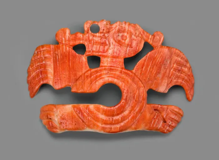 Framed Print : Nose Ornament in the Form of an Long-Nosed Saurian with C-shaped Body, A. D. 800 / 1200 Framed Print : Nose Ornament in the Form of an Long-Nosed Saurian with C-shaped Body, A. D. 800 / 1200