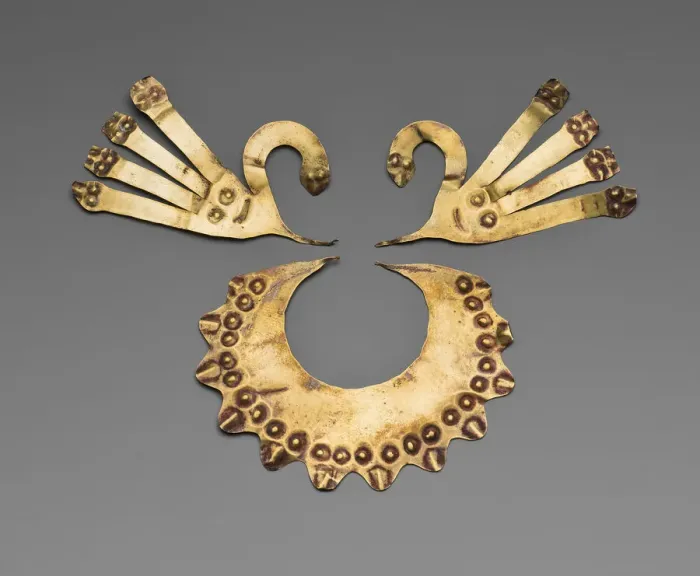 Framed Print : Nose Ornaments in the Form of Feline Whiskers, 180 B. C. / A. D. 500. Creator: Unknown Framed Print : Nose Ornaments in the Form of Feline Whiskers, 180 B. C. / A. D. 500. Creator: Unknown