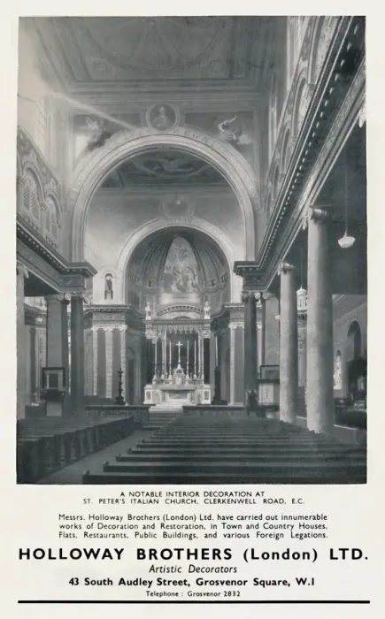 Framed Print : A Notable Interior Decoration at St. Peters Italian Church, 1933 Framed Print : A Notable Interior Decoration at St. Peters Italian Church, 1933