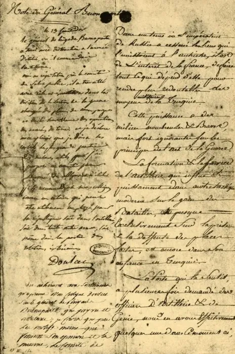 Framed Print : Note from General Bonaparte, 13 September 1795, (1921). Creator: Napoleon Bonaparte I Framed Print : Note from General Bonaparte, 13 September 1795, (1921). Creator: Napoleon Bonaparte I