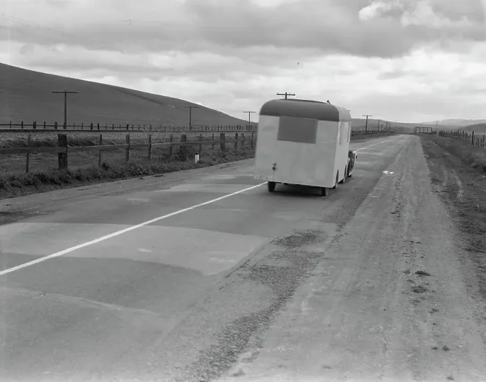 Framed Print : Note on mobile housing - Car and homemade trailer on U.S. 101 near King City, 1936. Creator: Dorothea Lange. Note on mobile housing - Car and homemade trailer on U.S. 101 near King City, 1936. Creator: Dorothea Lange Framed Print : Note on mobile housing - Car and homemade trailer on U.S. 101 near King City, 1936. Creator: Dorothea Lange. Note on mobile housing - Car and homemade trailer on U.S. 101 near King City, 1936. Creator: Dorothea Lange
