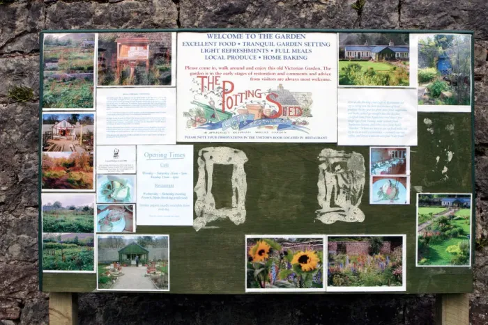 Framed Print : Noticeboard, The Potting Shed cafe and restaurant, Applecross, Highland, Scotland Framed Print : Noticeboard, The Potting Shed cafe and restaurant, Applecross, Highland, Scotland