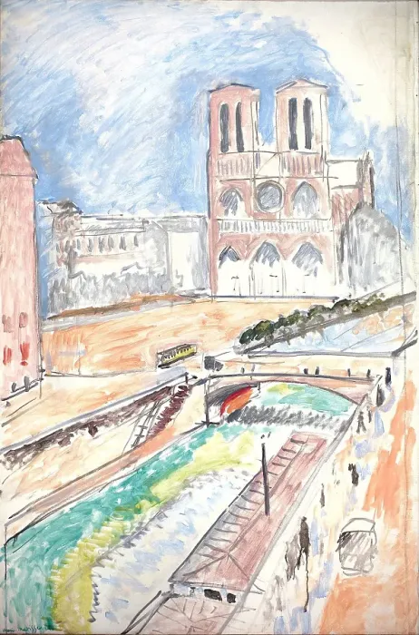 Framed Print : Notre-Dame, 1914. Creator: Henri Matisse Framed Print : Notre-Dame, 1914. Creator: Henri Matisse