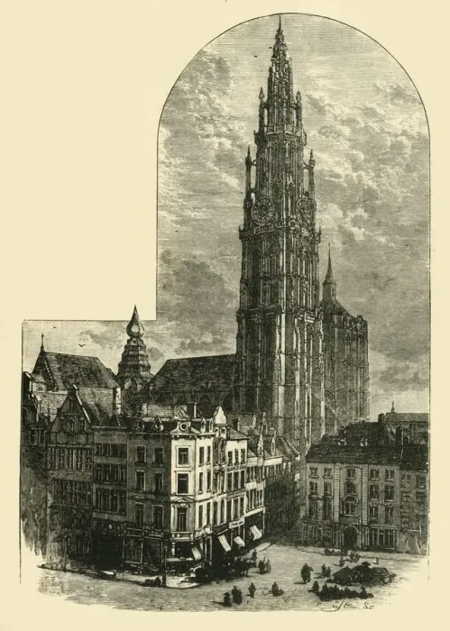 Framed Print : Notre Dame, Antwerp, 1890. Creator: Unknown Framed Print : Notre Dame, Antwerp, 1890. Creator: Unknown