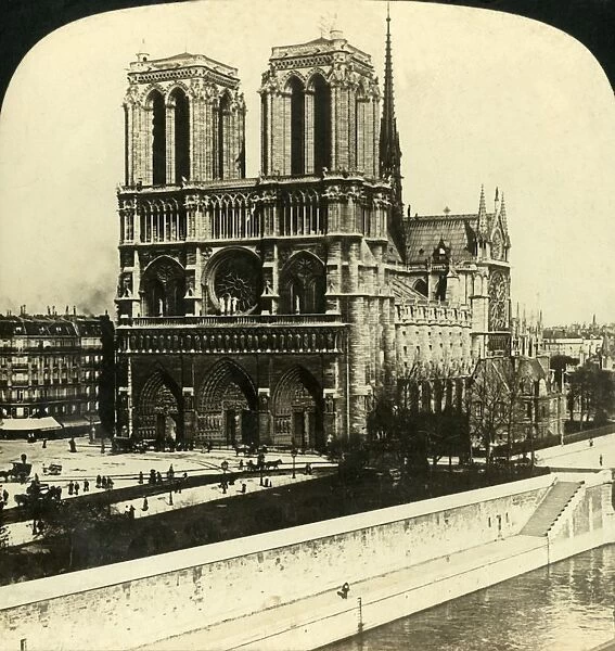 Notre Dame Cathedral, Paris, France, 1901. Creator: Unknown