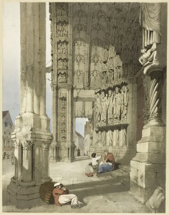 Framed Print : Notre Dame, Chartres, 1839. Creator: Thomas Shotter Boys Framed Print : Notre Dame, Chartres, 1839. Creator: Thomas Shotter Boys