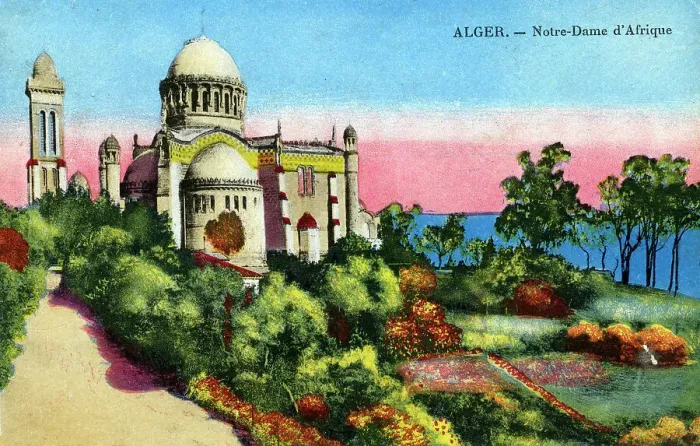 Framed Print : Notre Dame d Afrique, Algiers, Algeria, early 20th century Framed Print : Notre Dame d Afrique, Algiers, Algeria, early 20th century