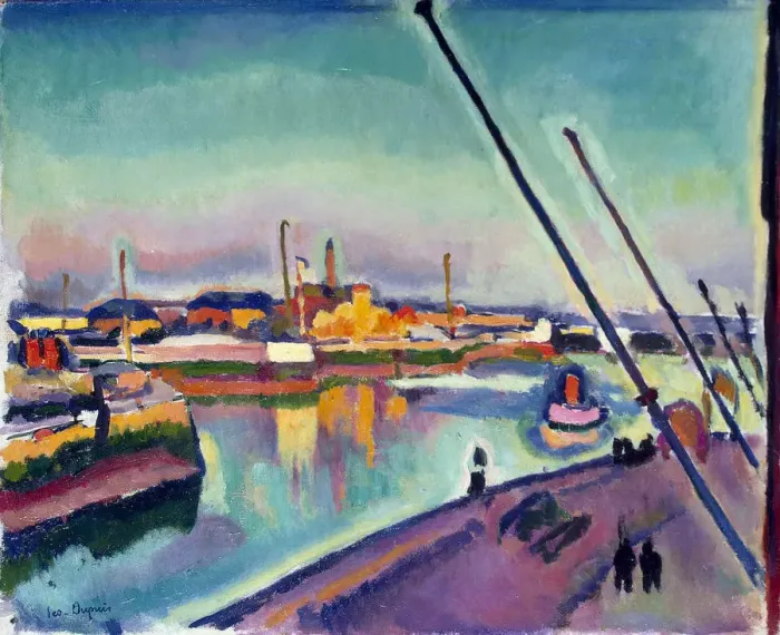 Framed Print : Notre-Dame Embankment, Le Havre, 1908