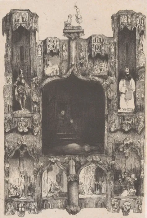 Framed Print : Notre-Dame de Paris, 1832. Creator: Celestin Nanteuil Framed Print : Notre-Dame de Paris, 1832. Creator: Celestin Nanteuil