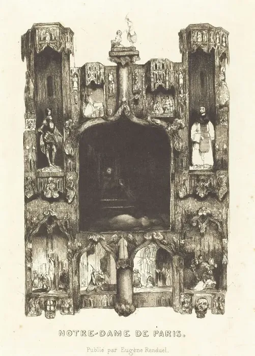 Framed Print : Notre-Dame de Paris, 1832. Creator: Célestin Nanteuil Framed Print : Notre-Dame de Paris, 1832. Creator: Célestin Nanteuil