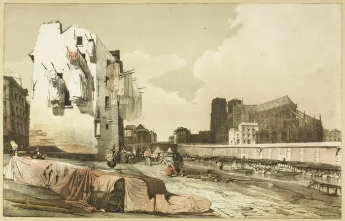 Framed Print : Notre Dame, Paris, 1839. Creator: Thomas Shotter Boys Framed Print : Notre Dame, Paris, 1839. Creator: Thomas Shotter Boys