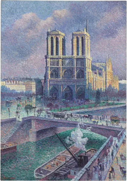 Notre-Dame de Paris Print, 1900 by Maximilien Luce. Art Prints