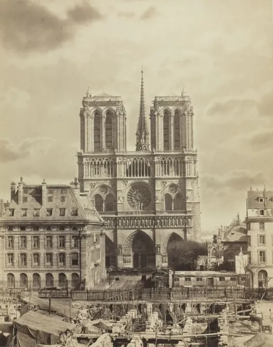 Framed Print : Notre Dame de Paris, early 1860s. Creator: Charles Soulier (French, 1840-1875) Framed Print : Notre Dame de Paris, early 1860s. Creator: Charles Soulier (French, 1840-1875)
