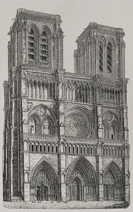 Framed Print : Notre-Dame, Paris, France, 1877. Creator: Unknown