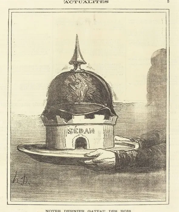 Framed Print : Notre dernier gateau des rois, 1872. Creator: Honore Daumier Framed Print : Notre dernier gateau des rois, 1872. Creator: Honore Daumier