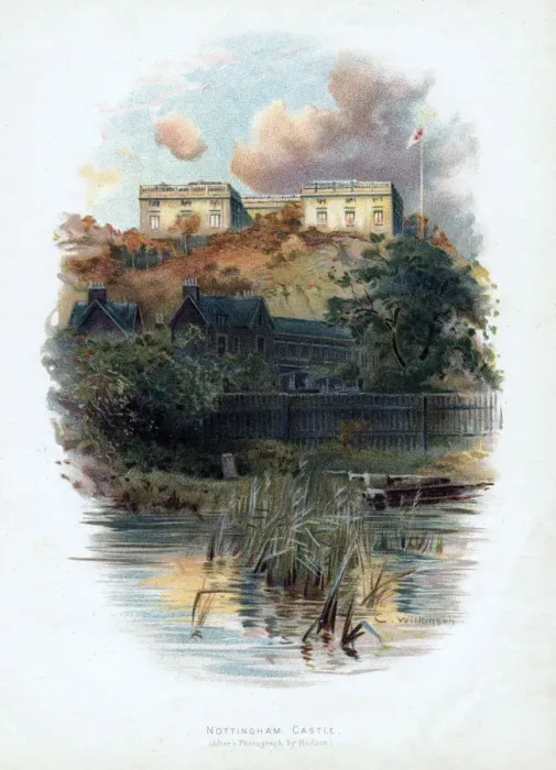 Framed Print : Nottingham Castle, Nottinghamshire, 1895. Artist: C Wilkinson Framed Print : Nottingham Castle, Nottinghamshire, 1895. Artist: C Wilkinson
