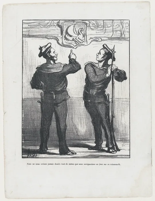 Framed Print : Nous ne nous serions jamais doutes tout de meme... 1870. Creator: Honore Daumier Framed Print : Nous ne nous serions jamais doutes tout de meme... 1870. Creator: Honore Daumier