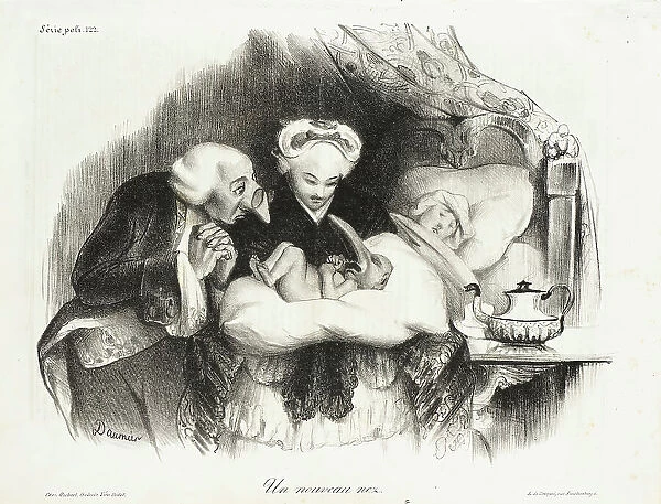 Un Nouveau Nez, 1833. Creator: Honore Daumier