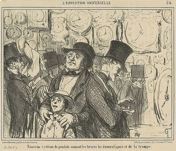 Nouveau système de pendule... 19th century. Creator: Honore Daumier
