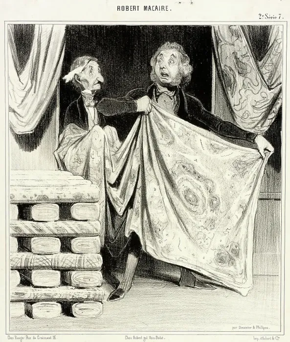 Framed Print : Nouveautés philantropiques, 1841. Creator: Honore Daumier Framed Print : Nouveautés philantropiques, 1841. Creator: Honore Daumier