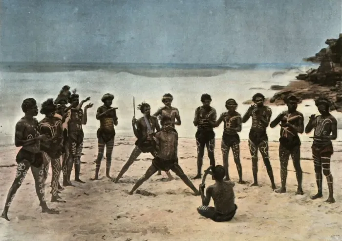 Framed Print : Nouvelle-Guinee. Danse Des Papous Barioles, (Papua New Guinea. Tribal Papuan Dance), 1900 Framed Print : Nouvelle-Guinee. Danse Des Papous Barioles, (Papua New Guinea. Tribal Papuan Dance), 1900
