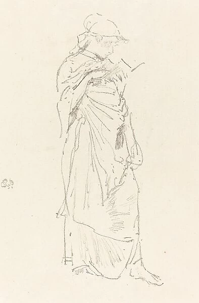 The Novel: Girl Reading, c. 1889. Creator: James Abbott McNeill Whistler