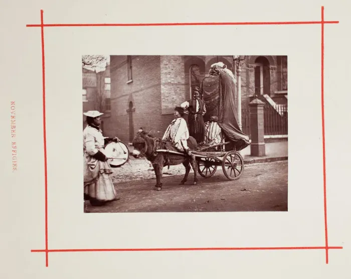 Framed Print : November Effigies, 1877. Creator: John Thomson Framed Print : November Effigies, 1877. Creator: John Thomson