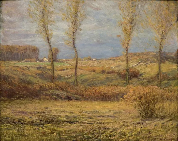 Framed Print : November Morning, 1901-1902. Creator: Dwight William Tryon Framed Print : November Morning, 1901-1902. Creator: Dwight William Tryon