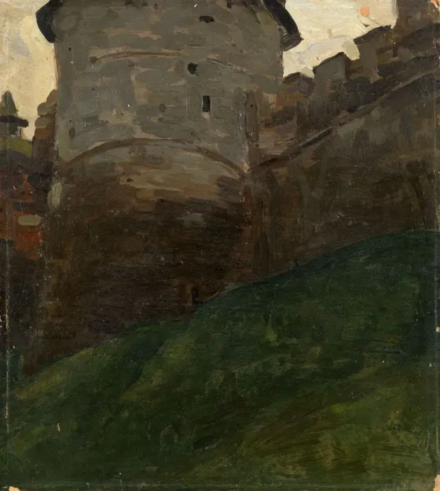 Framed Print : The Novgorod Kremlin Tower, c. 1903. Artist: Roerich, Nicholas (1874-1947) Framed Print : The Novgorod Kremlin Tower, c. 1903. Artist: Roerich, Nicholas (1874-1947)