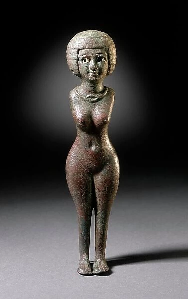 Nubian Female Figure, Egypt, Late Period, 25th Dynasty (711 - 600 BCE) or later. Creator: Unknown