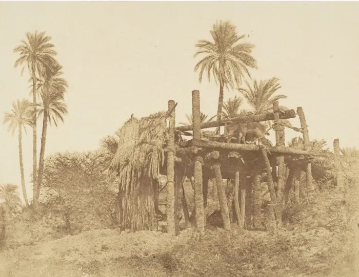 Framed Print : Nubian Sakkieh, or Water Wheel, ca. 1856. Creator: Attributed to Robert Murray Framed Print : Nubian Sakkieh, or Water Wheel, ca. 1856. Creator: Attributed to Robert Murray