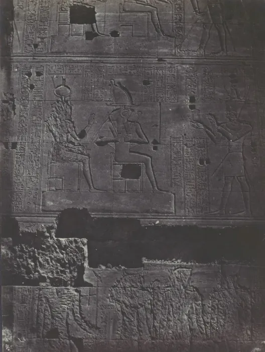 Framed Print : Nubie. Grand Temple D Isis A Philoe. Muraille occidentale, 1850. Creator: Maxime du Camp Framed Print : Nubie. Grand Temple D Isis A Philoe. Muraille occidentale, 1850. Creator: Maxime du Camp